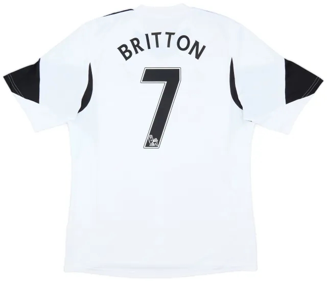 adidas 2013-14 Swansea Home Shirt Britton #7 - 8/10 - (L)