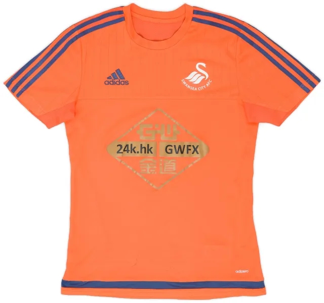2015-16 Swansea adidas Training Shirt - 6/10 - (S)