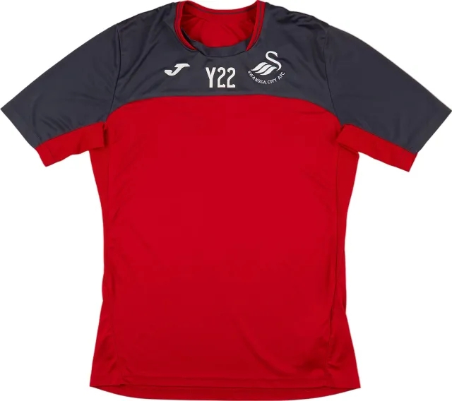 2018-20 Swansea Player Issue Joma Training Shirt #Y22 - 8/10 - (L)