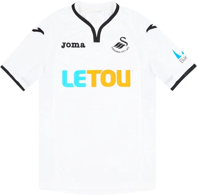Joma 2017-18 Swansea Home Shirt - 9/10 - (S)