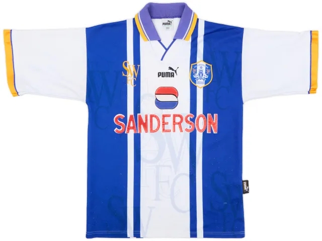 Puma 1995-97 Sheffield Wednesday Home Shirt - 7/10 - (S)