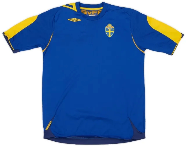 Umbro 2006-08 Sweden Away Shirt - 7/10 - (XL.Boys)