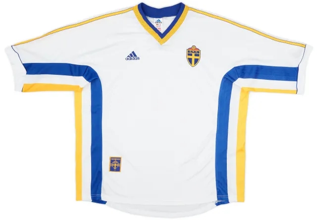 adidas 1998-00 Sweden Away Shirt - 9/10 - (L)