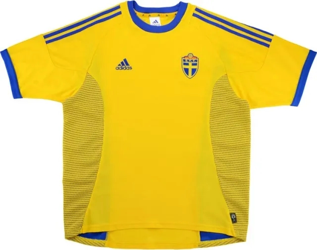 adidas 2002-03 Sweden Home Shirt - 6/10 - (Y)
