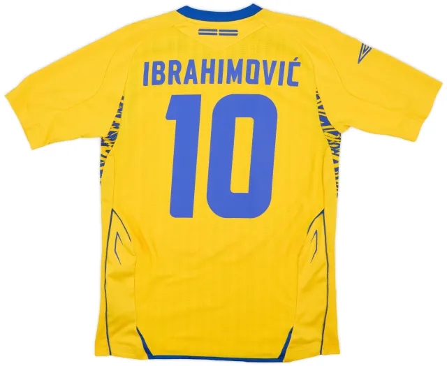 Umbro 2007-09 Sweden Home Shirt Ibrahimovic #10 - 6/10 - (S)