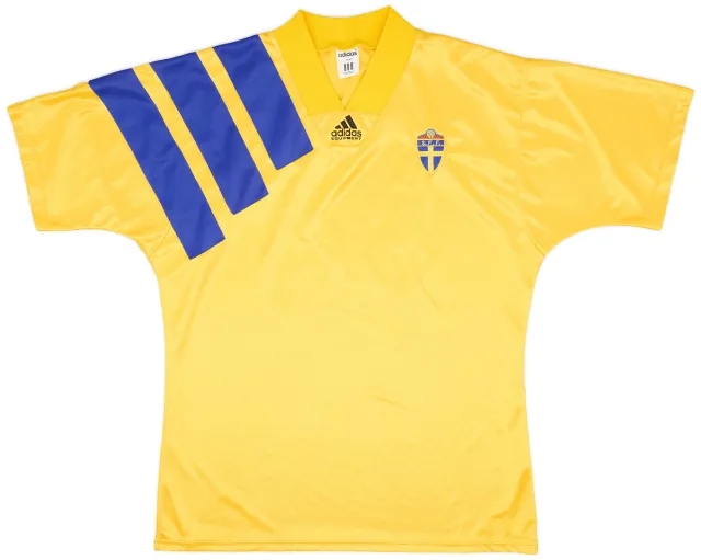 adidas 1992-94 Sweden Home Shirt - 8/10 - (L)