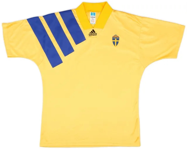 adidas 1992-94 Sweden Home Shirt - 9/10 - (L)