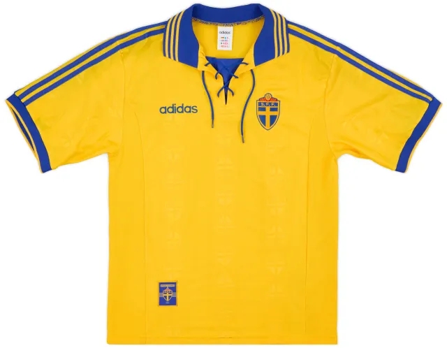 adidas 1998-99 Sweden Home Shirt - 8/10 - (M)