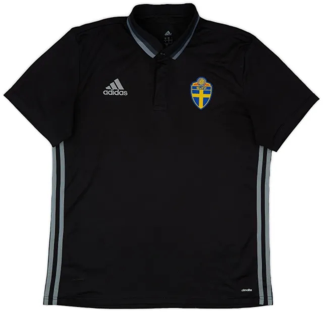 2015-16 Sweden adidas Polo Shirt - 8/10 - (L)