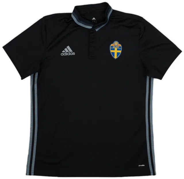 2016-17 Sweden adidas Polo Shirt - 9/10 - (L)
