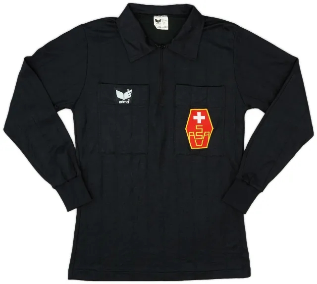 Home 1990s Switzerland Erima Referee L/S Shirt - 9/10 - (S)