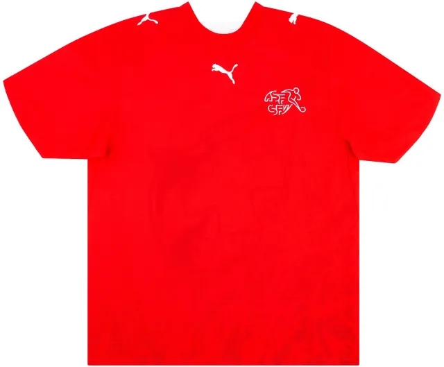 Puma 2006-08 Switzerland Player Issue Home Shirt - 8/10 - (XL)