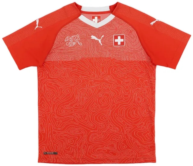 Puma 2018-20 Switzerland Home Shirt - 8/10 - (XL.Boys)