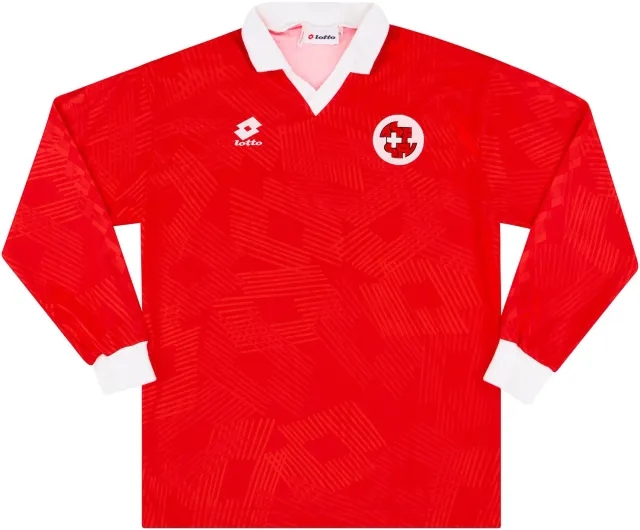 Lotto 1992-93 Switzerland Home L/S Shirt (Excellent) XL