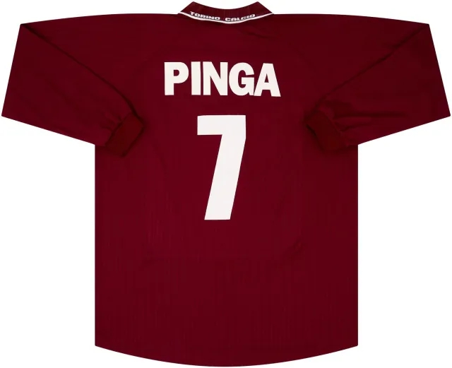 Kelme 2000-01 Torino Home L/S Shirt Pinga #7 - 9/10 - (XL)