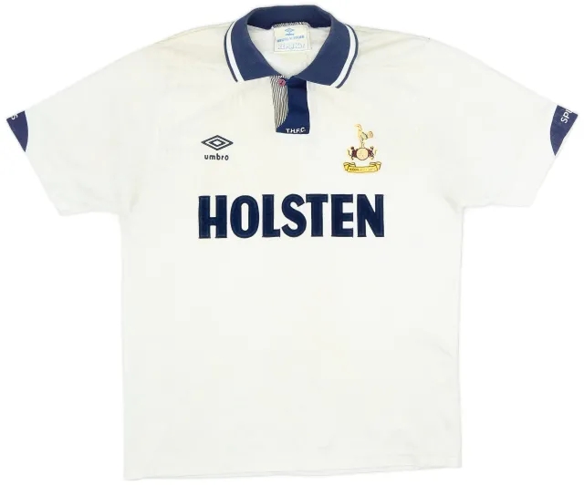 Umbro 1991-93 Tottenham Home Shirt - 6/10 - (L)