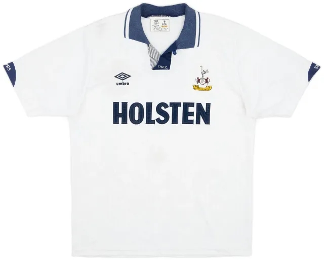 Umbro 1991-93 Tottenham Home Shirt #8 - 7/10 - (L)