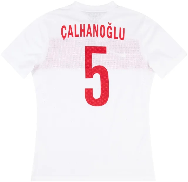 Nike 2014 Turkey Match Issue Home Shirt Calhanoglu #5