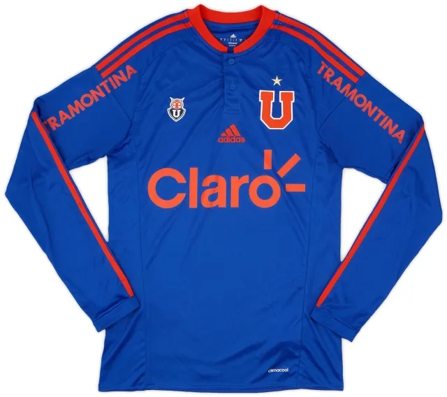 adidas 2016 Universidad de Chile Home L/S Shirt - 8/10 - (S)