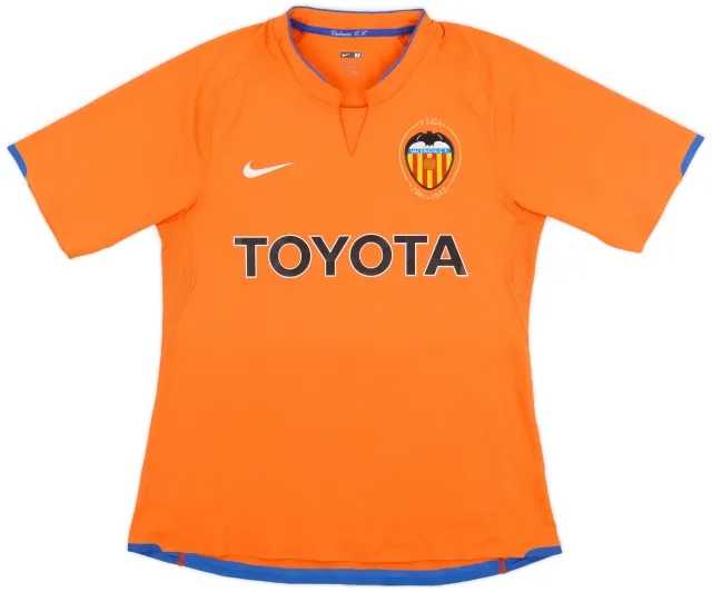Nike 2007-08 Valencia Away Shirt - 9/10 - (M)