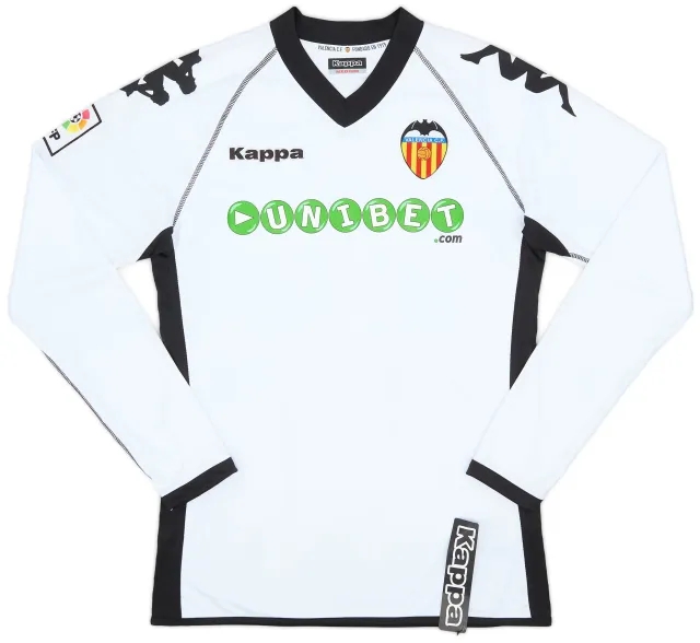 Kappa 2010-11 Valencia Home L/S Shirt #24 (M)