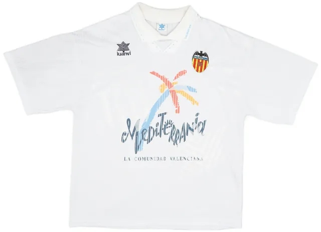 1993-94 Valencia Home Shirt - 7/10 - (XL)