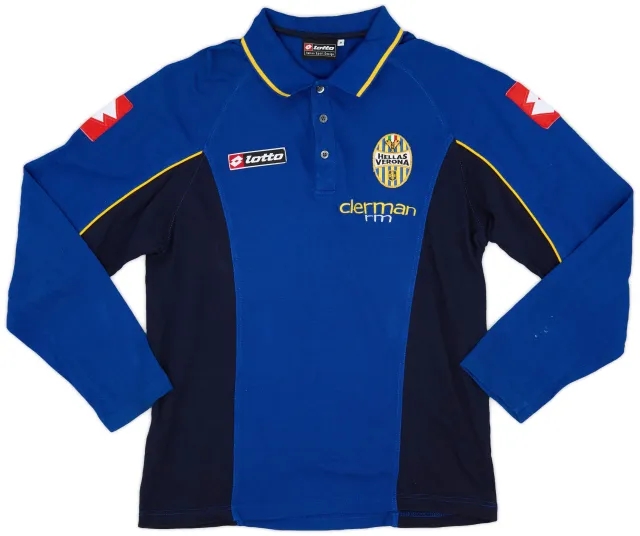 2000-01 Hellas Verona Lotto Polo L/S Shirt - 8/10 - (M)