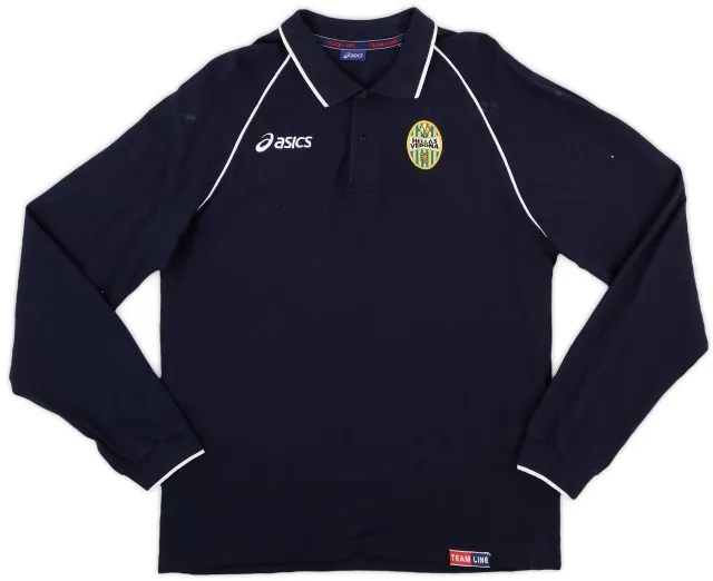 2006-07 Hellas Verona Asics Polo L/S Shirt - 7/10 - (L)