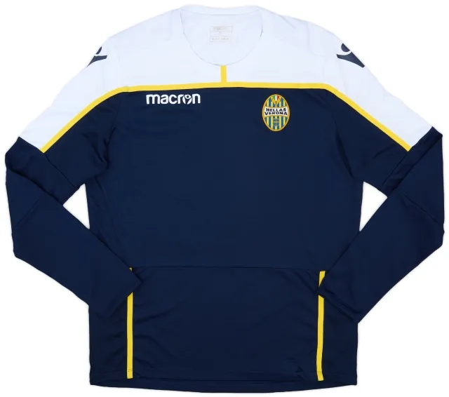 2018-19 Hellas Verona Macron Training L/S Shirt - 8/10 - (XL)