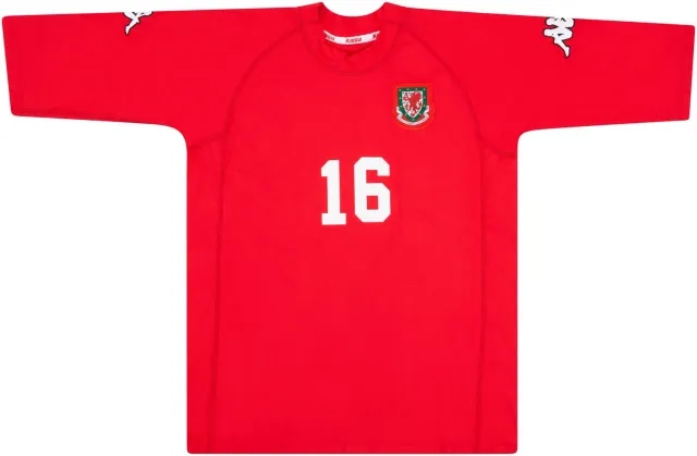 Kappa 2000-01 Wales Match Issue Home Shirt #16 (Symons)