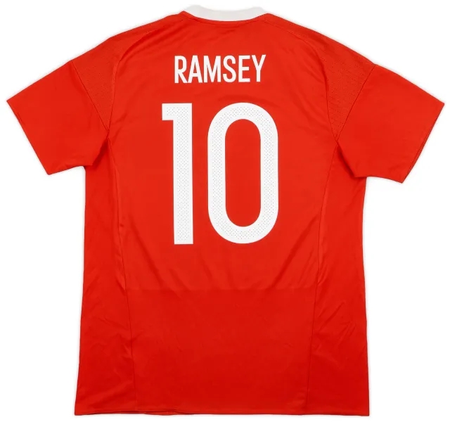 Umbro 2016-17 Wales Home Shirt Ramsey #10 - 7/10 - (L)