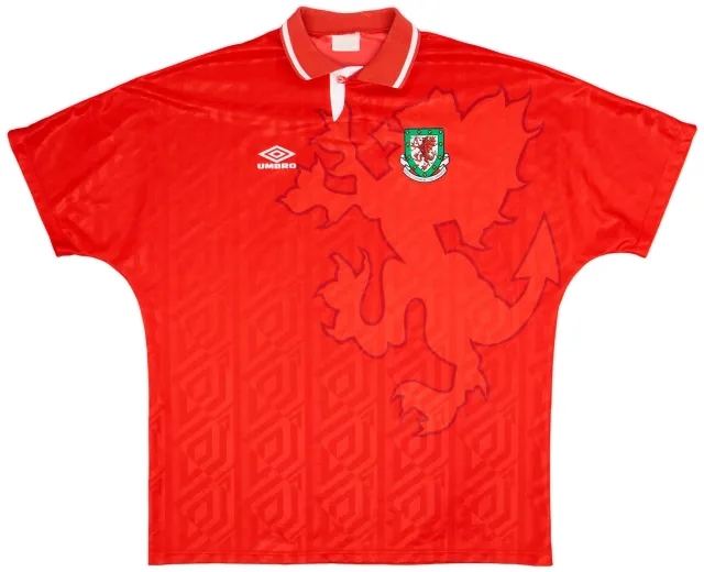 Umbro 1992-94 Wales Home Shirt - 9/10 - (XXL)