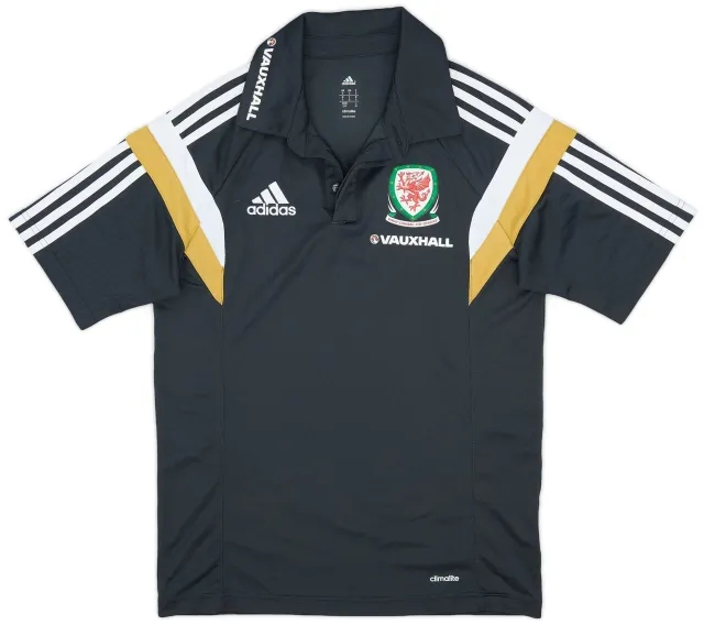 2014-15 Wales adidas Polo Shirt - 9/10 - (S)
