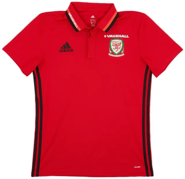 2016-17 Wales adidas Polo Shirt - 8/10 - (M)