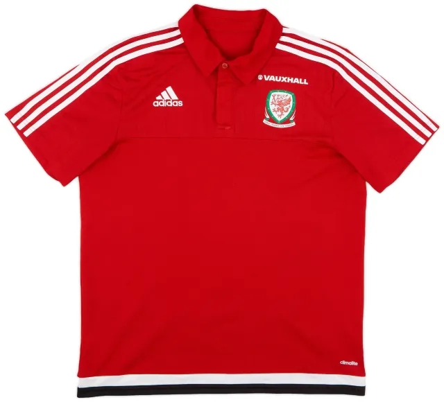 2016-17 Wales adidas Polo Shirt - 6/10 - (L)
