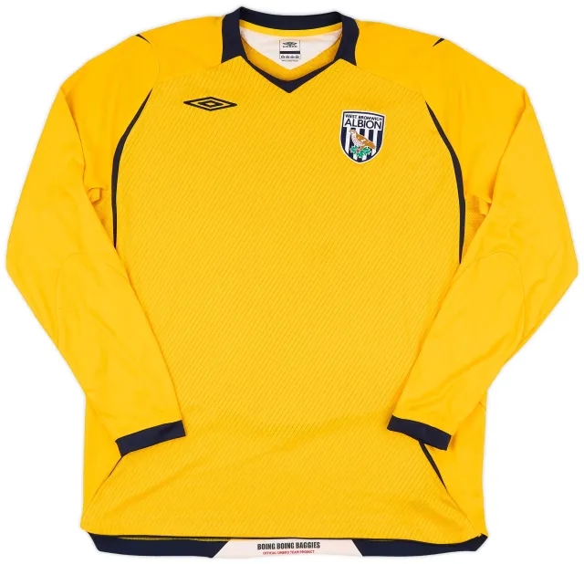 Umbro 2008-09 West Brom Away L/S Shirt - 8/10 - (XL)