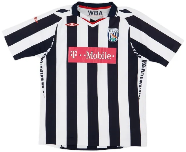 Umbro 2007-08 West Brom Home Shirt - 8/10 - (Xl.Boys)