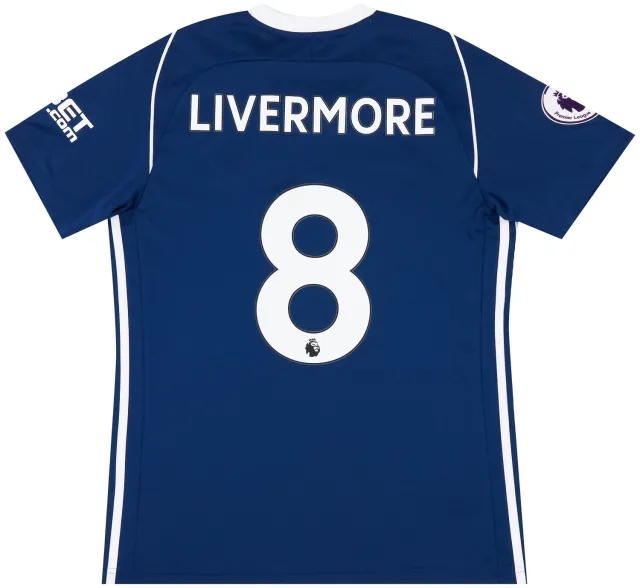 adidas 2017-18 West Brom Match Issue Home Shirt Livermore #8