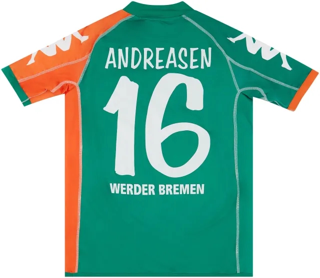 Kappa 2006-07 Werder Bremen Away Shirt Andreasen #16 - 9/10 - (S)