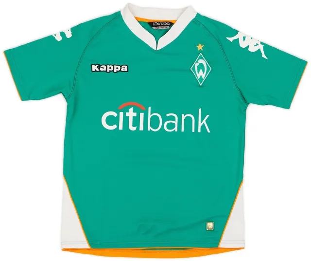 Kappa 2007-08 Werder Bremen Home Shirt - 9/10 - (YXXL)