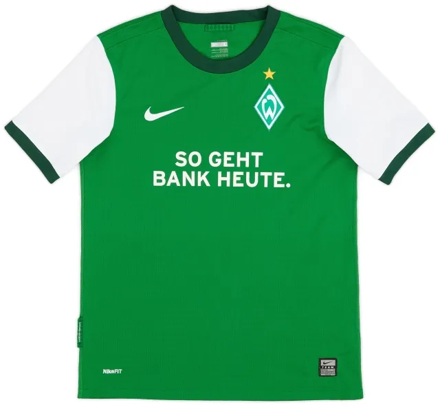 Nike 2009-10 Werder Bremen Home Shirt - 9/10 - (L.Boys)