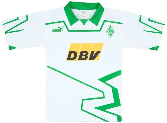 Puma 1993-94 Werder Bremen Signed Home Shirt - 8/10 - (XS)
