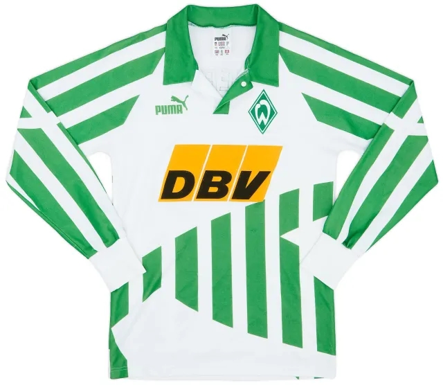 Puma 1994-95 Werder Bremen Home L/S Shirt - 7/10 - (XS)