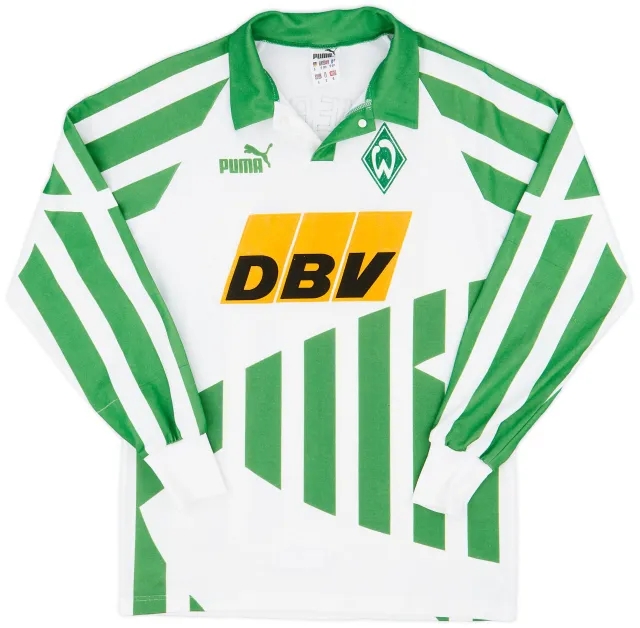 Puma 1994-95 Werder Bremen Home L/S Shirt - 8/10 - (S)