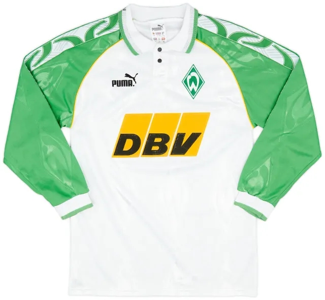 Puma 1995-96 Werder Bremen Home L/S Shirt - 9/10 - (XS)