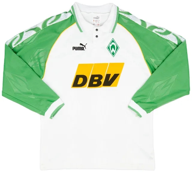 Puma 1995-96 Werder Bremen Home L/S Shirt - 9/10 - (S)