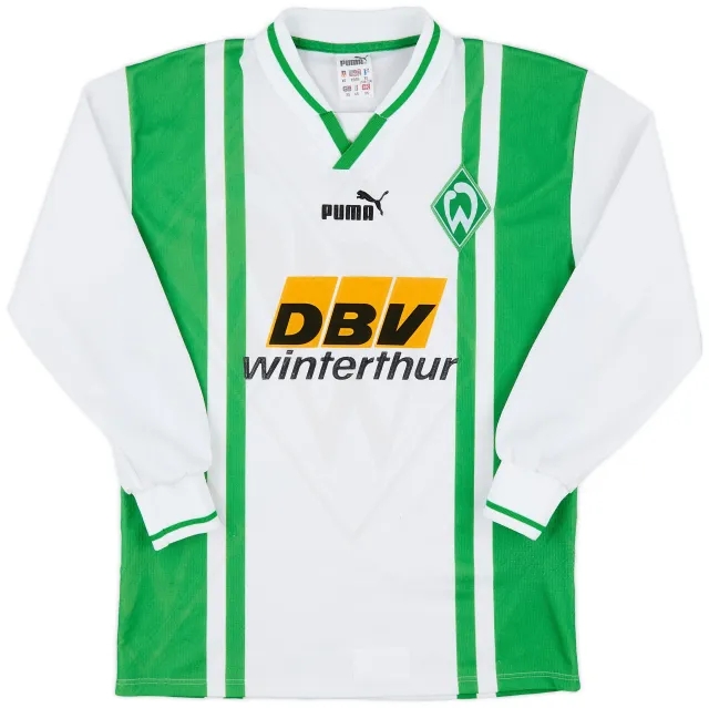 Puma 1996-97 Werder Bremen Home L/S Shirt - 9/10 - (XS)