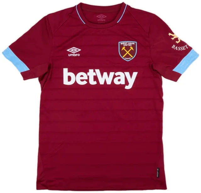 Umbro 2018-19 West Ham Match Issue Home Shirt #25 (Balbuena)