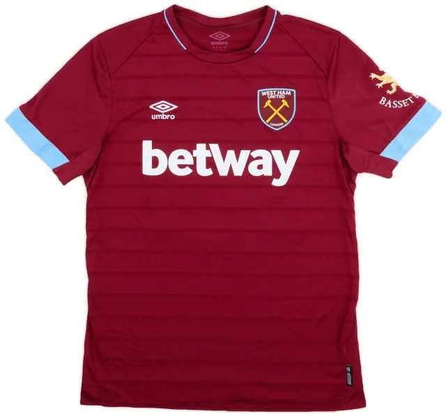 Umbro 2018-19 West Ham Match Issue Home Shirt #24 (Diop)