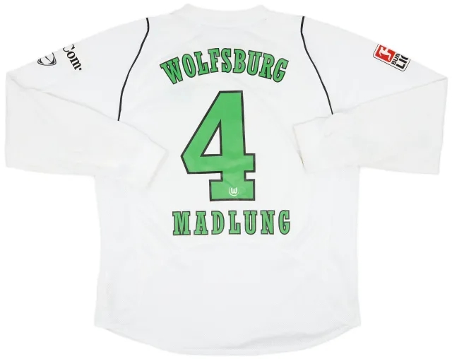 Nike 2006-07 Wolfsburg Match Issue Away Shirt Madlung #4